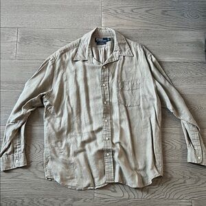 Polo Ralph Lauren Men's Beige Button Down Shirt